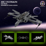 10122: ARC 170 (IMPERIAL STEALTH) from REPUBLICBRICKS