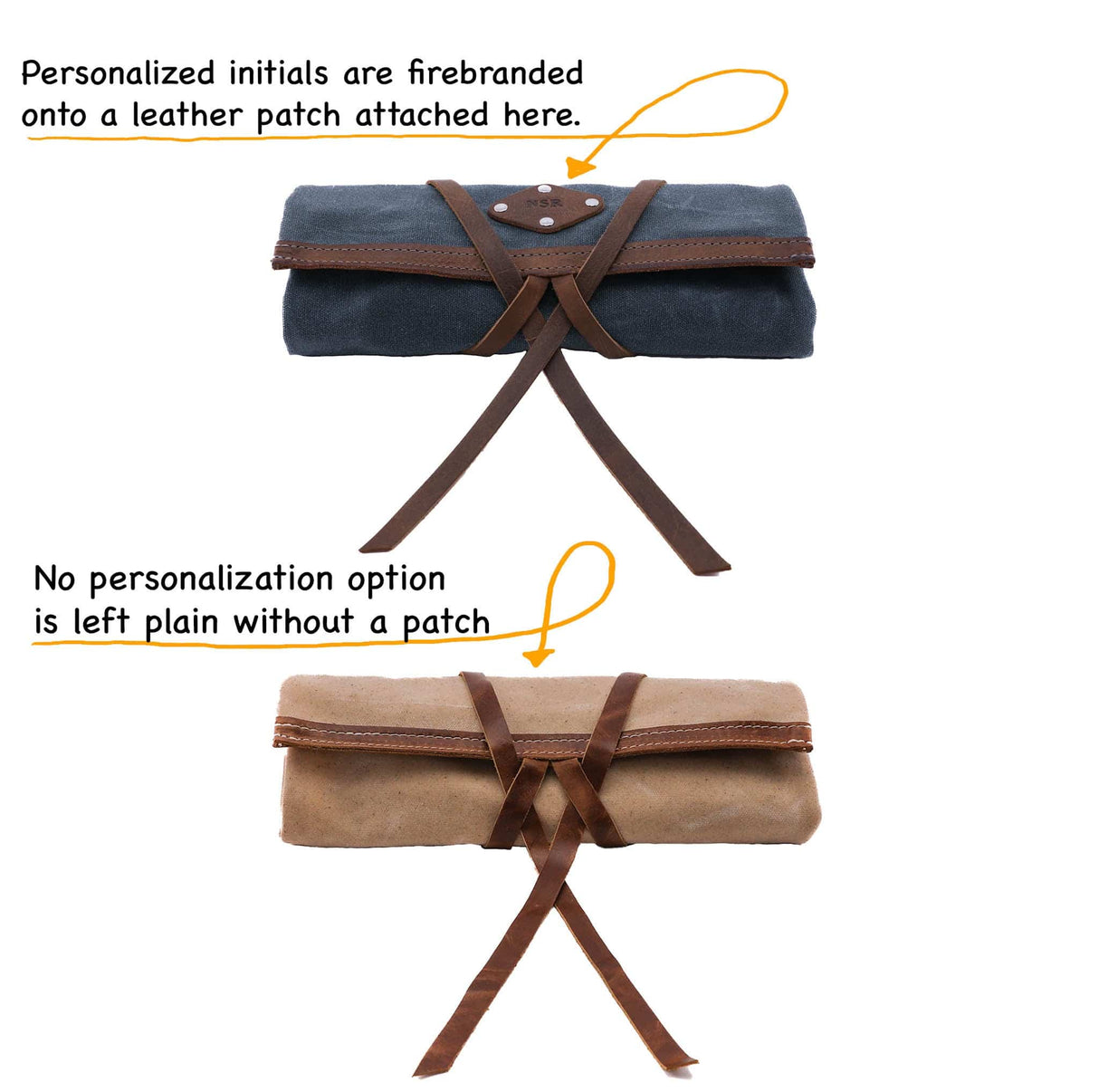 Leather and Canvas Tech Roll All For American from Lifetime Leather Co.