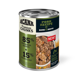 Acana Adult Grain Free Premium Chunks Pork Wet Dog Food (12.8oz) from The Family Pet