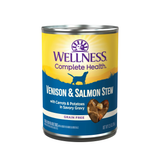 Wellness Adult Venison and Salmon Stew Wet Dog Food (12.5oz) from The Family Pet