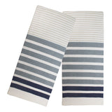Popular Home 2-Piece Thin Stripes Fouta Kitchen Towel Set, 16x28 Inches from ShopBobbys