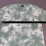 MTV Mint and White Tie-Dye Short Sleeve T-Shirt Women's Sz XL 86947(New) from PayWut