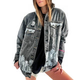 'Beyond Silver' Denim Jacket from Wren + Glory