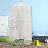 Just Relax Extra-Large Indoor-Outdoor Round Canopy Mosquito Net, White, 5x9 Feet from ShopBobbys