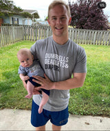 Heather Grey Triple D T-Shirt from DadBod Apparel