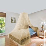 Just Relax Elegant Mosquito Net Bed Canopy Set, Beige, Twin-Full from ShopBobbys
