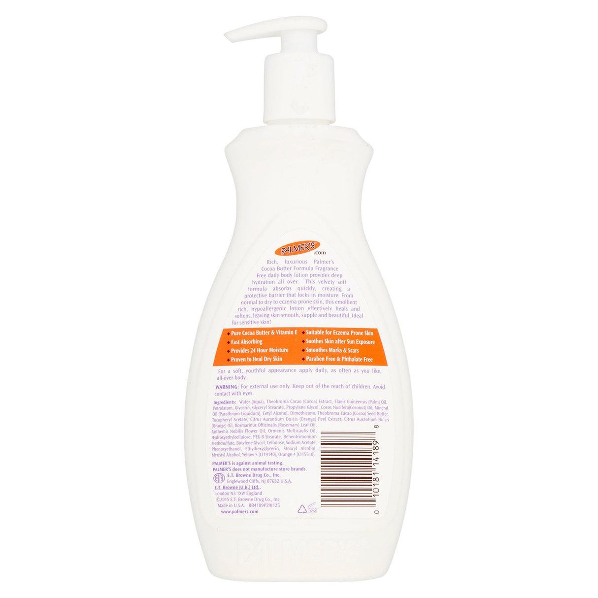 Palmer's Cocoa Butter Formula With Vitamin E Fragrance Free Body Lotion, 17 Ounces from ShopBobbys