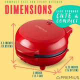 PREMIUS Ceramic Non-Stick Mini Snack Flat Griddle Maker, 4 Inch Mold from ShopBobbys