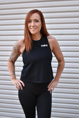 Mama Racerback Crop Tank Top from DadBod Apparel