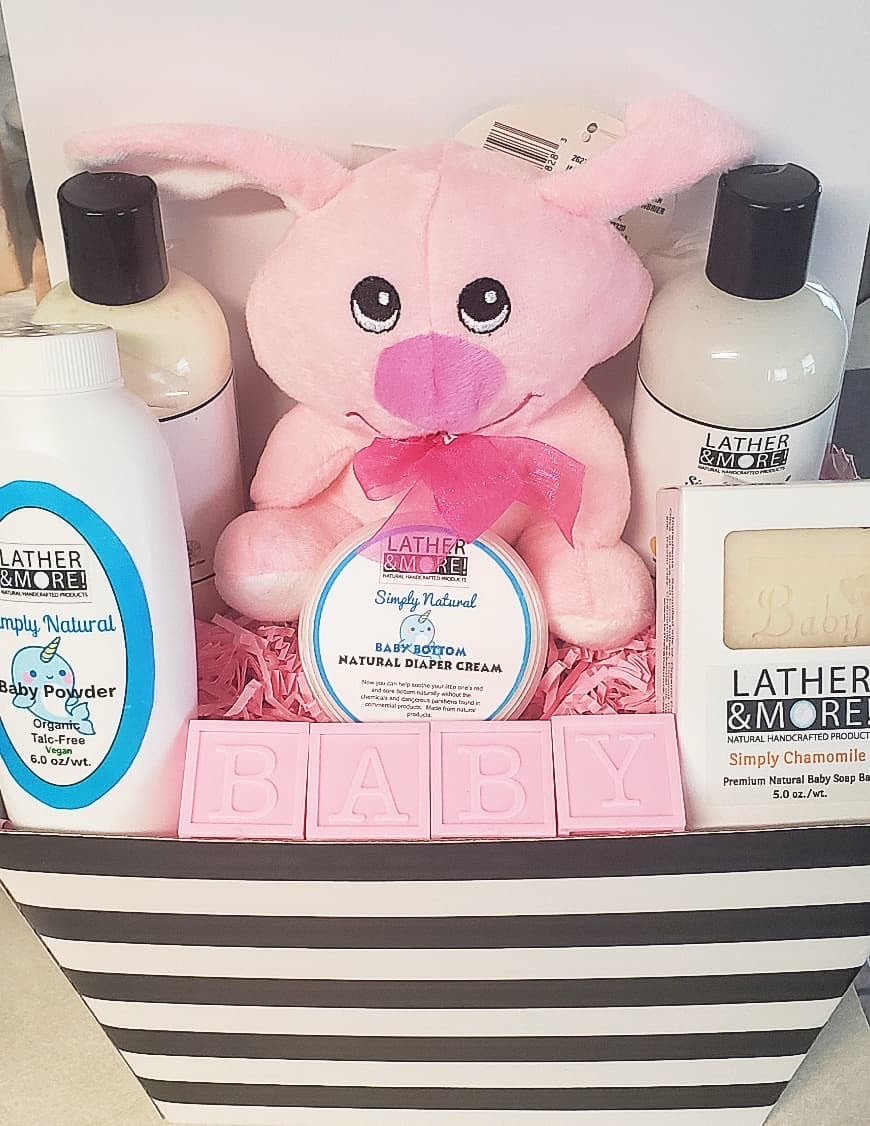 Baby Gift basket from Lather and More