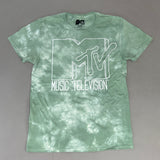 MTV Mint and White Tie-Dye Short Sleeve T-Shirt Women's Sz S 86947(New) from PayWut