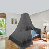 Just Relax Elegant Mosquito Net Bed Canopy Set, Black, Twin-Full from ShopBobbys