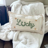 Holiday Panel: Spring, St. Patrick's Day, Leprechaun, Horse Shoe, Green, Irish, March 17th; LUCKY From PillowPanels