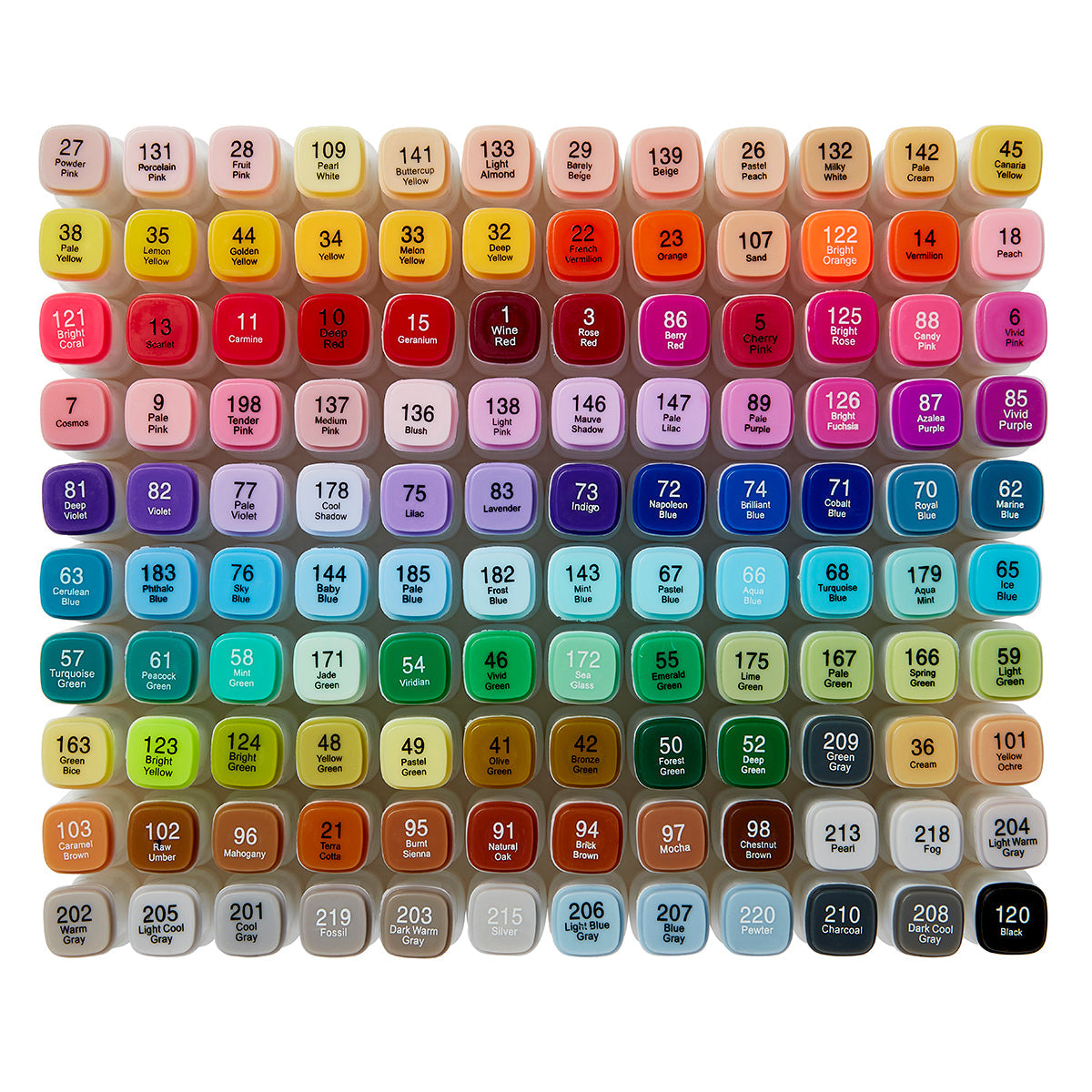 Double-Ended Alcohol Markers 120 Colors from KINGART