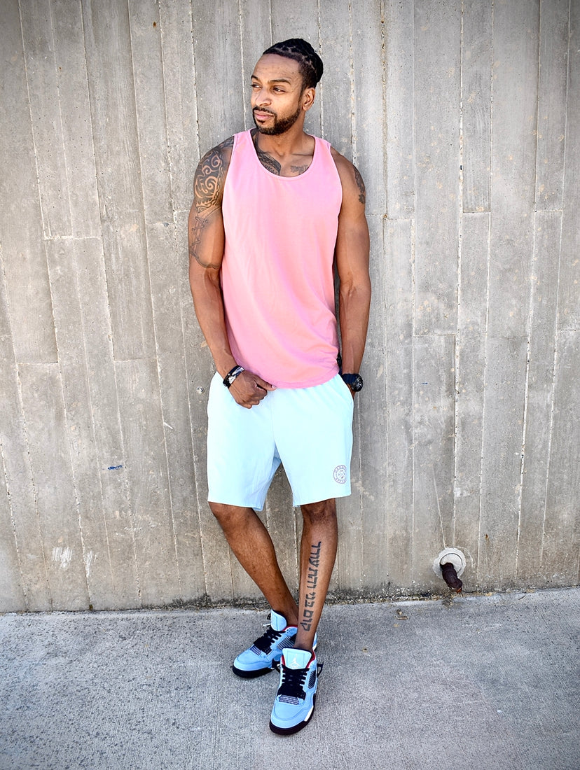 Light Weight Active Shorts (Sky Blue) from DadBod Apparel