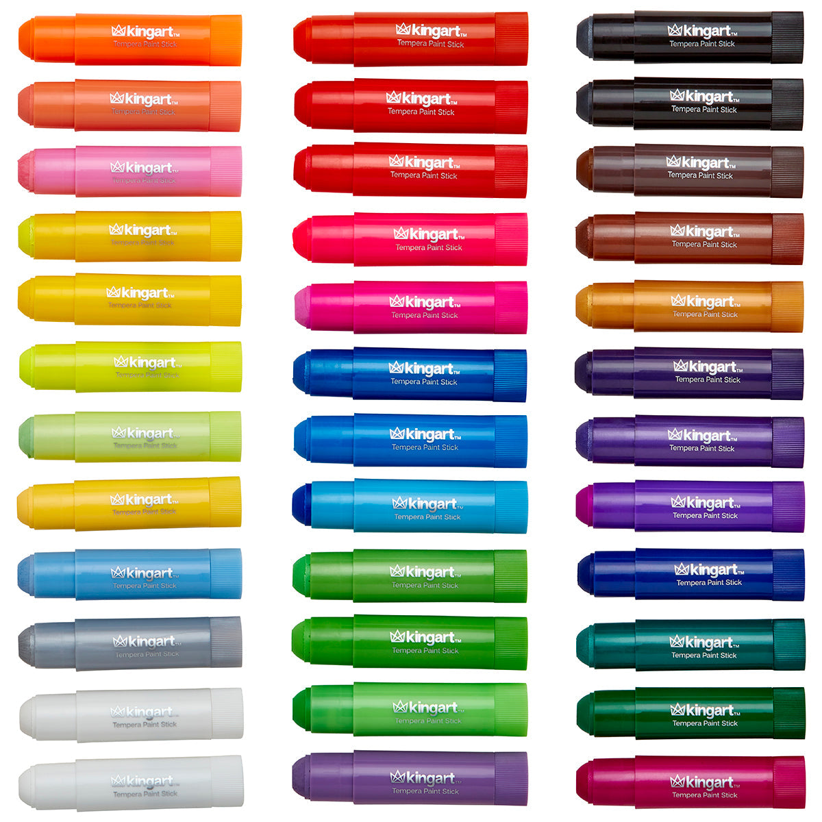 Tempera Paint Sticks 36 Colors from KINGART