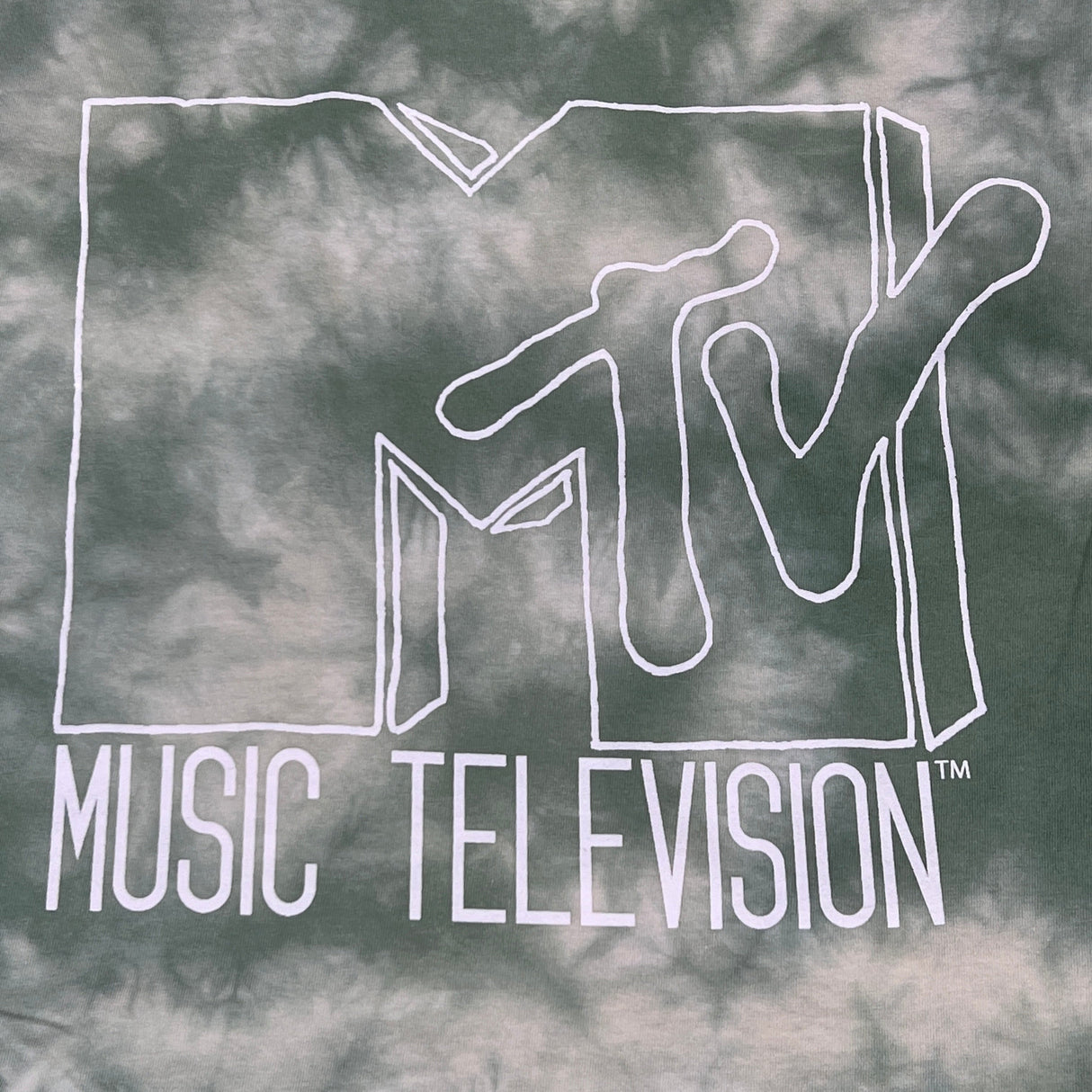 MTV Mint and White Tie-Dye Short Sleeve T-Shirt Women's Sz M 86947(New) from PayWut
