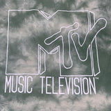 MTV Mint and White Tie-Dye Short Sleeve T-Shirt Women's Sz M 86947(New) from PayWut