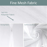 Just Relax Elegant Mosquito Net Bed Canopy Set, White, Twin-Full from ShopBobbys