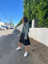 MM COTTON FIT N FLARE - BLACK from Mia Mod