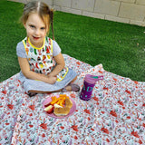 Peachy Dreams Splash Mat - A Waterproof Catch-All for Highchair Spills from BapronBaby