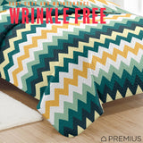 PREMIUS Montego 3 Piece Microfiber Wrinkle-Free Quilt Set, Green-Yellow from ShopBobbys