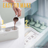 PREMIUS 4 Silicone Ice Pop Maker Mold Set, White, 9.25x2.95x4.52 Inches from ShopBobbys