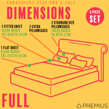 PREMIUS Fernando Soft Wrinkle-Free Microfiber Sheet Set, Green-White from ShopBobbys