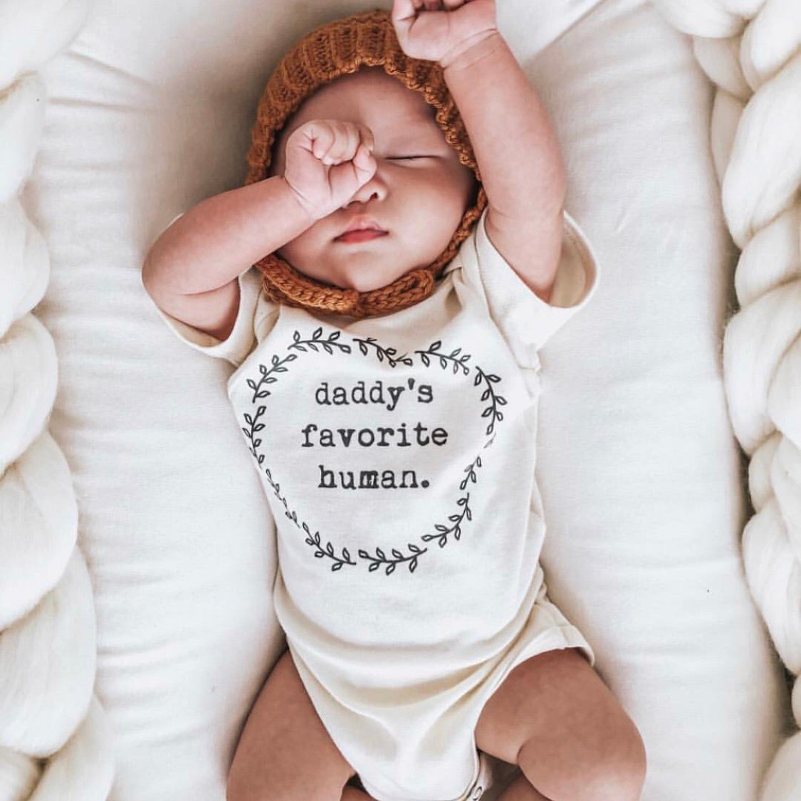 Daddy's Favorite Human - Organic Cotton Bodysuit From Tenth & Pine