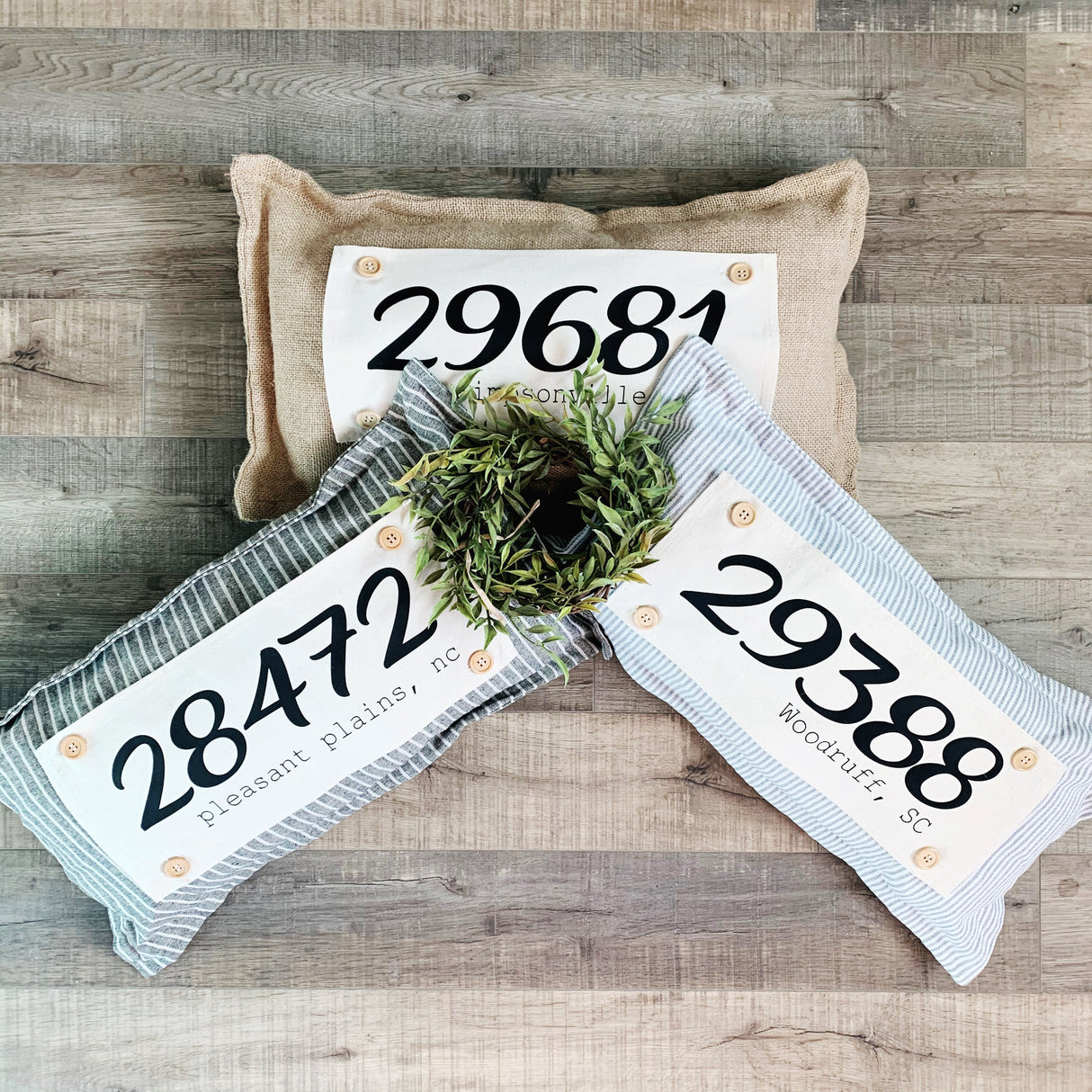 Custom Panel: Zip code/City and State CUSTOM PANEL From PillowPanels