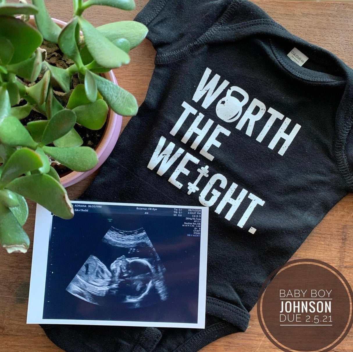 Worth The Weight Onesie from DadBod Apparel