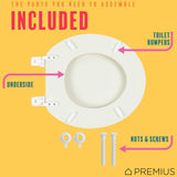 PREMIUS Wood Toilet Seat, Standard Round, 17 Inches from ShopBobbys