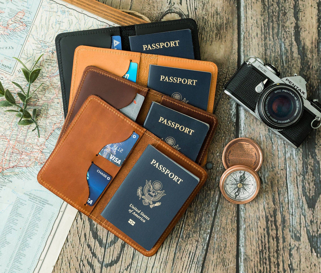 Passport Covers All for American from Lifetime Leather Co.