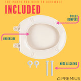PREMIUS Beveled Plastic Toilet Seat, Standard Round, 17 Inches from ShopBobbys