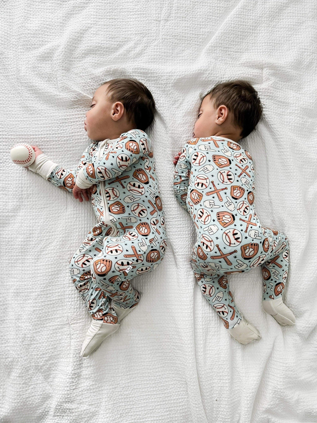 BASEBALL SMILEY DREAM ROMPER from DREAM BIG LITTLE CO