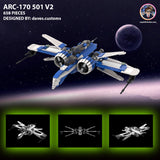 10110: ARC 170 (501ST V2) from REPUBLICBRICKS