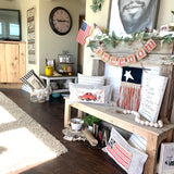 Holiday Panel: Summer; Father's Day Dad Fireworks Vintage Classic Old Red Truck; FIREWORK TRUCK From PillowPanels