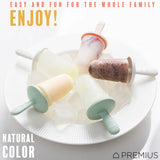 PREMIUS 4 Silicone Ice Pop Maker Mold Set, White, 9.25x2.95x4.52 Inches from ShopBobbys