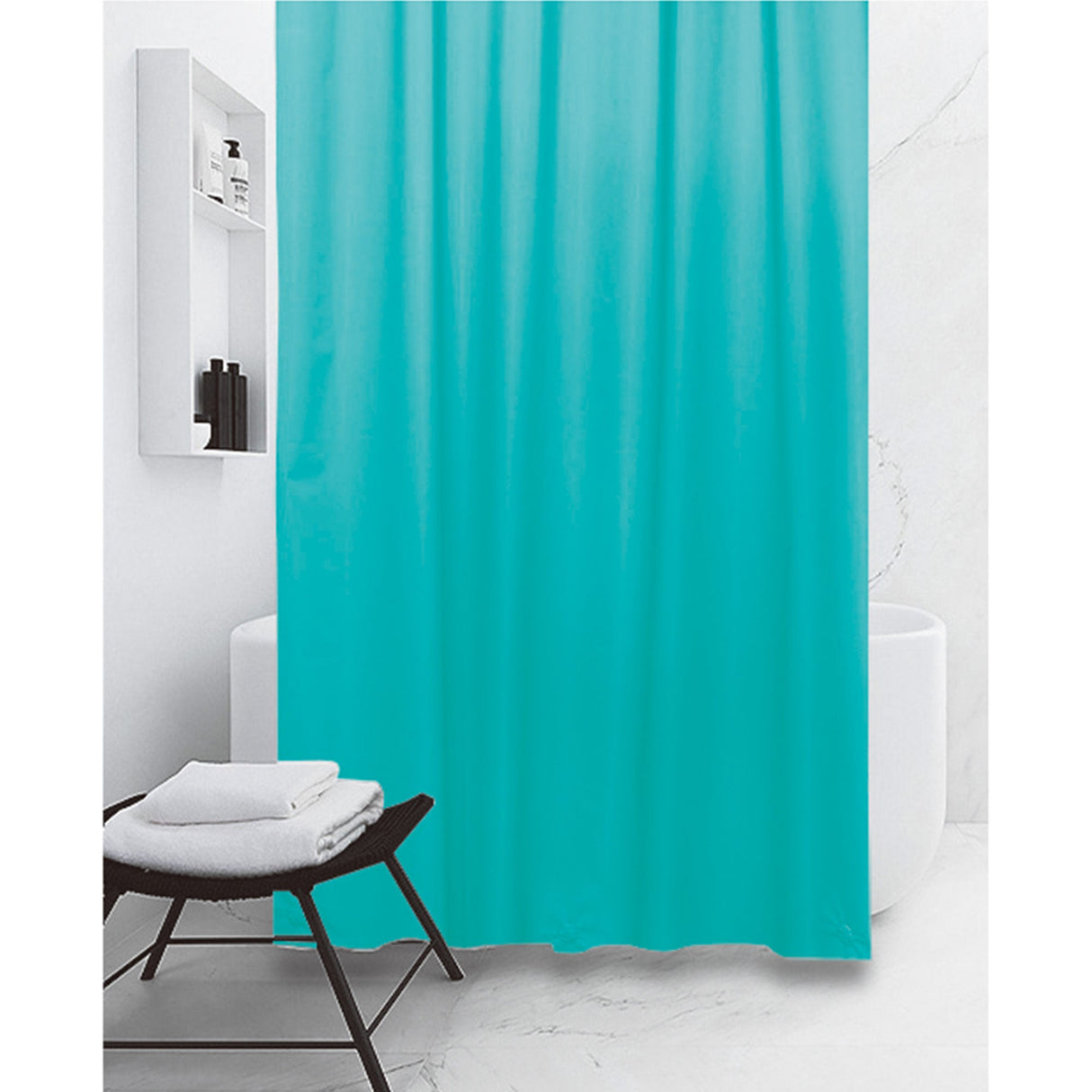 All Bath PEVA Shower Curtain Liner 12 Metal Grommets, 70x72 Inches from ShopBobbys