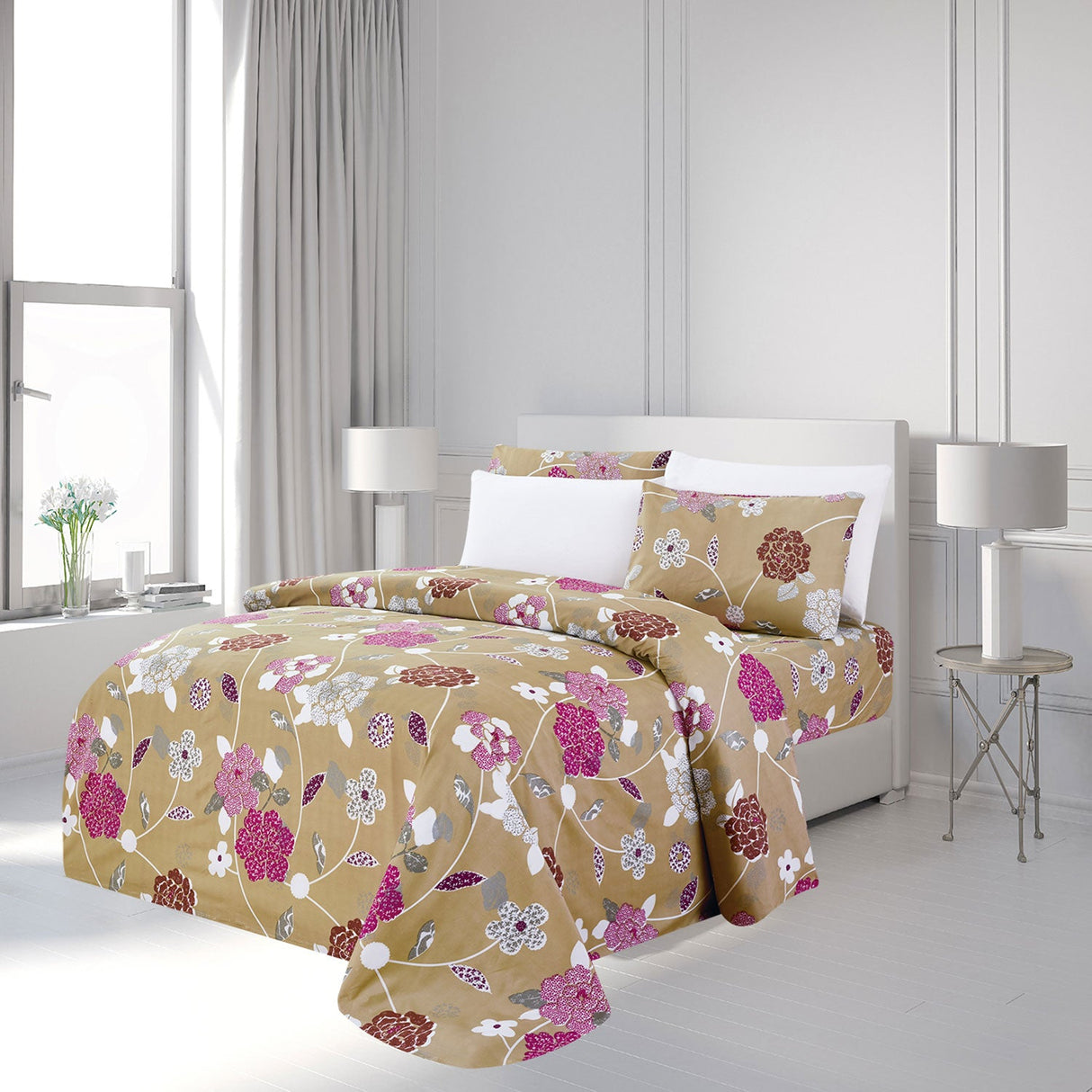 Premius Betty Premium Luxurious Wrinkle-Free Microfiber Sheet Set from ShopBobbys
