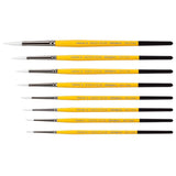 White Nylon 7950 Round Set, 8 pc from KINGART