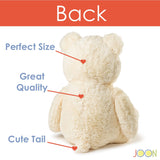 JOON Huge Teddy Bear With Ribbon, Cream from ShopBobbys
