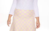 MM PURPLE LABEL - PINK YELLOW CHECKERED (PLUS SIZE) From Mia Mod