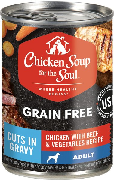 Chicken Soup for the Soul GF Chicken, Beef and Vegetables Wet Dog Food from The Family Pet