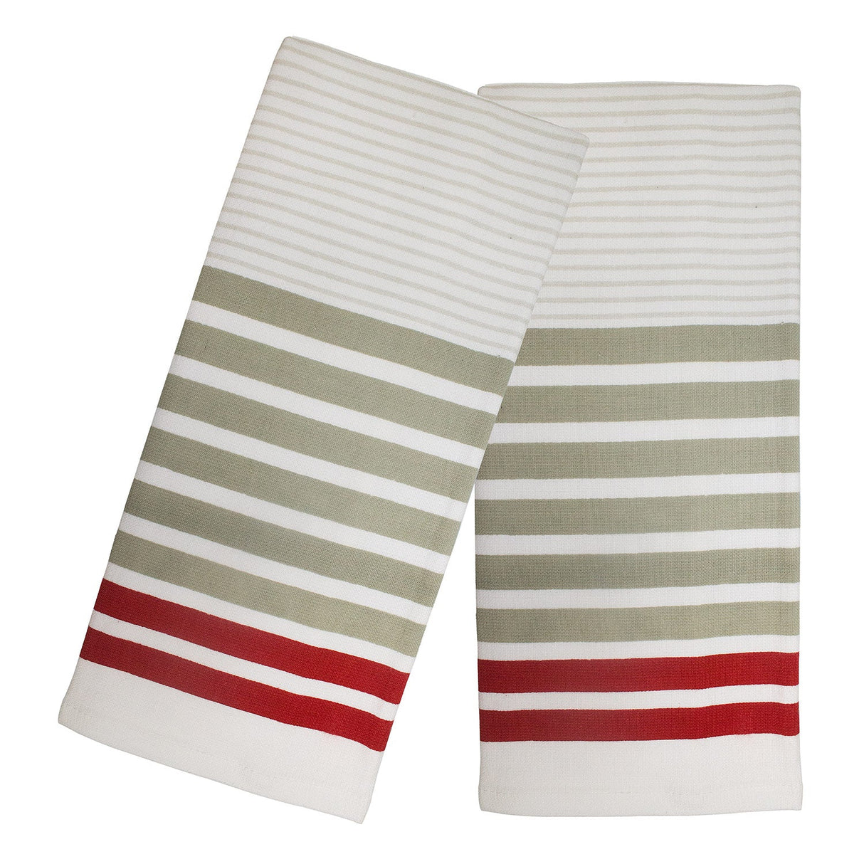 Popular Home 2-Piece Thin Stripes Fouta Kitchen Towel Set, 16x28 Inches from ShopBobbys