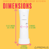 PREMIUS Rechargeable Cordless Hawaiian Shaved Ice Maker, Snow Cone Machine, White from ShopBobbys