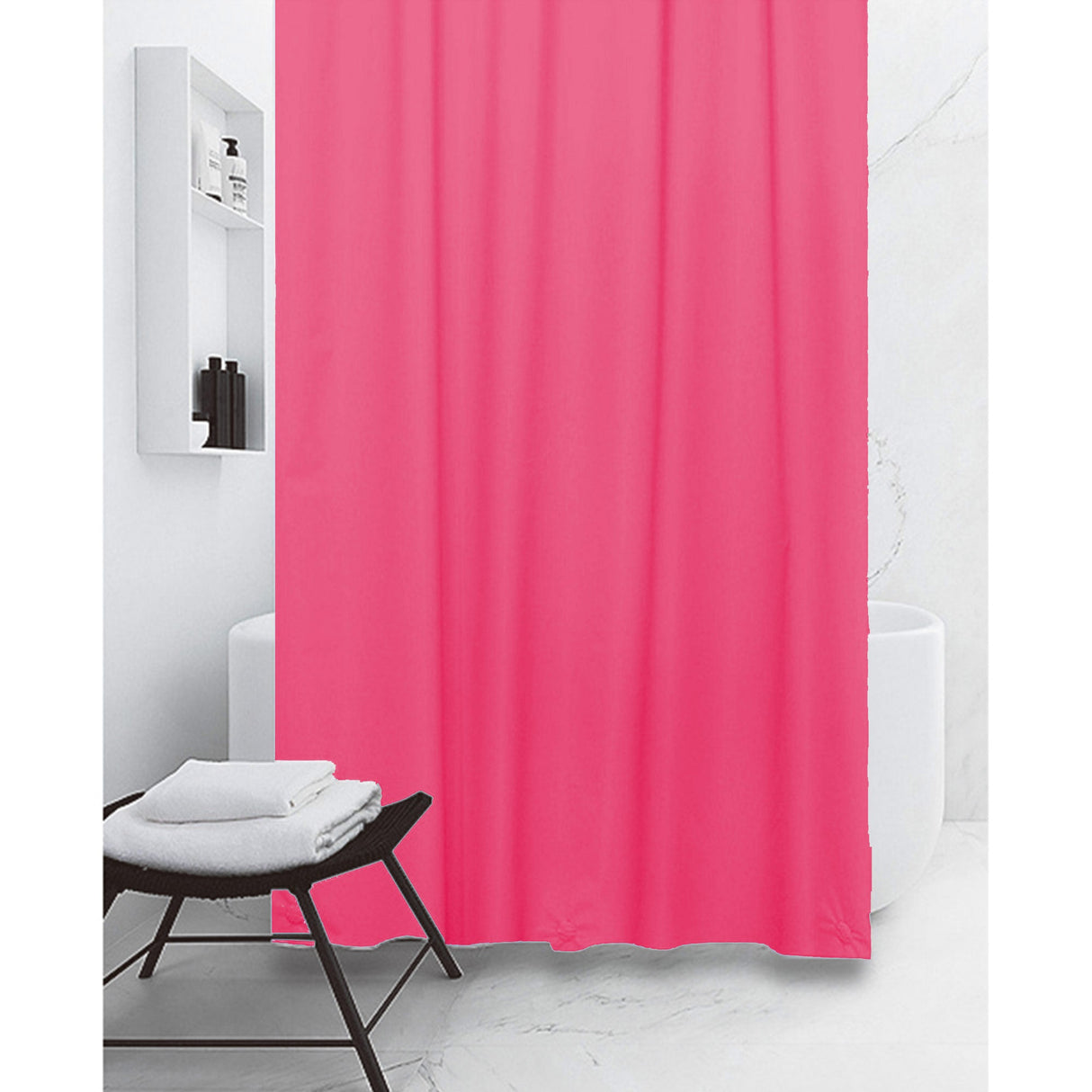 All Bath PEVA Shower Curtain Liner 12 Metal Grommets, 70x72 Inches from ShopBobbys