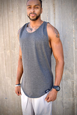 Lifestyle Premium Tank (Heathered Charcoal) From DadBod Apparel
