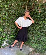 MM YEAR ROUND PLEATED - BLACK. from Mia Mod