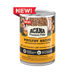 Acana Adult Grain Free Pate Poultry Wet Dog Food (12.8oz) from The Family Pet